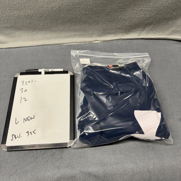 Under armour Sweatpants Mens Large Blue White Rival Fleece COMFY ColdGear NEW - Picture 10 of 10